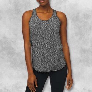 Lululemon Racerback Tank Top Quick Dry Sweat-Wicking Relaxed Fit Black White W 6